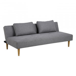 Canapea extensibila gri/maro din textil 180 Lucca Quiet Object