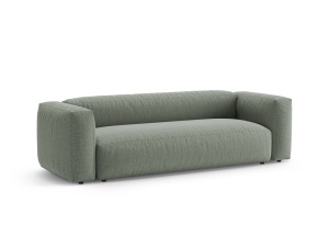 Canapea extensibila verde muschi din textil pentru 3 persoane Martina Micadoni