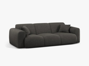 Canapea gri antracit din textil pentru 3 persoane Molino Eden Micadoni