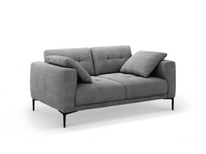 Canapea gri din textil pentru 2 persoane Bemy Structural Micadoni
