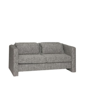 Canapea gri inchis din textil pentru 2 persoane Soba Hubsch