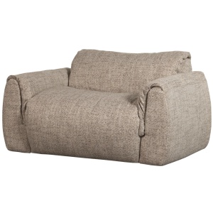 Canapea maro din textil pentru 2 persoane Baggy Melange Woood