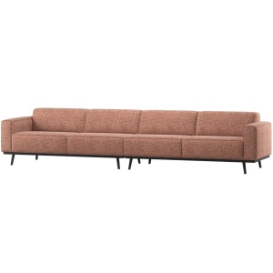 Canapea maro teracota din textil pentru 4 persoane Statement XL Woood