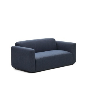 Canapea modulara albastra din textil pentru 2 persoane Neom Back Kave Home