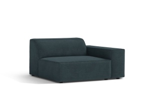 Canapea modulara albastru petrol din textil pentru 1 persoana Jodie Right 102 Micadoni