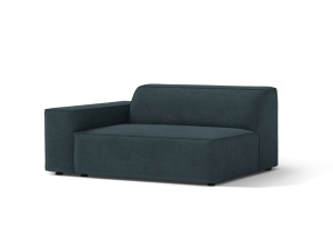 Canapea modulara albastru petrol din textil pentru 1 persoana Jodie Left 122 Micadoni