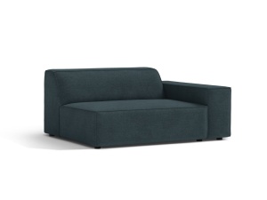 Canapea modulara albastru petrol din textil pentru 1 persoana Jodie Right 122 Micadoni