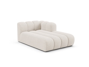 Canapea modulara bej deschis din textil pentru 2 persoane Lupine Right Chenille Micadoni
