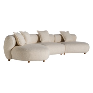 Canapea modulara bej din textil 378 cm Zakupi Vical Home