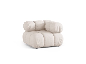 Canapea modulara bej din textil pentru 1 persoana Bellis Corner Liberty Micadoni