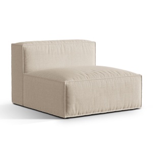 Canapea modulara bej din textil pentru 1 persoana Nuria Structural Micadoni