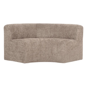 Canapea modulara bej nisipiu din textil 152 cm Mojo Chenille Round Woood