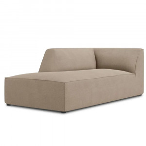 Canapea modulara crem inchis din textil pentru 2 persoane Ruby Left Micadoni