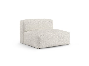 Canapea modulara grej/bej din textil pentru 1 persoana Martina Boucle XL Micadoni