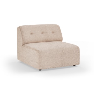 Canapea modulara grej din textil 94 cm Vint Middle Boucle HKliving