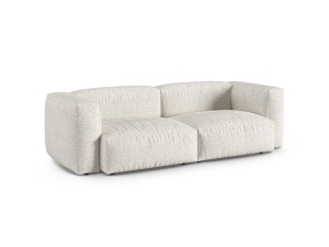 Canapea modulara gri/bej din textil pentru 3 persoane Martina XL Boucle Micadoni