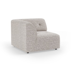 Canapea modulara gri deschis din textil 94 cm Vint Left HKliving