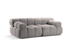 Canapea modulara gri deschis din textil pentru 2 persoane Bellis Boucle Micadoni