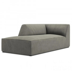 Canapea modulara gri deschis din textil pentru 2 persoane Ruby Corduroy Left Micadoni