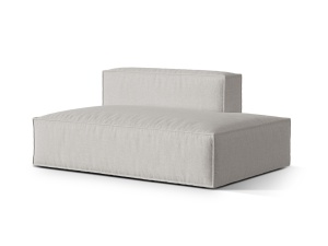 Canapea modulara gri deschis din textil pentru 3 persoane Nuria R Structural Micadoni