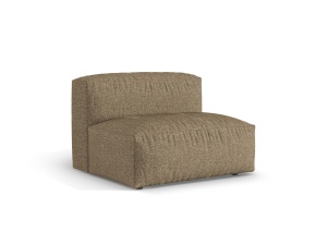 Canapea modulara maro cappuccino din textil pentru 1 persoana Martina Monet Boucle Micadoni