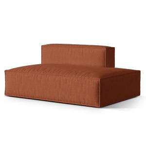Canapea modulara maro caramiziu din textil pentru 3 persoane Nuria R Structural Micadoni