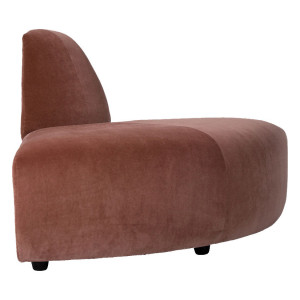 Canapea modulara maro din catifea 94 cm Jax Angle HKliving