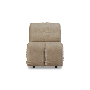 Canapea modulara maro din textil 98 cm Wave Pure Middle Small HKliving