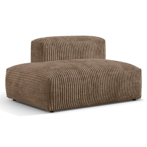 Canapea modulara maro din textil pentru 1 persoana Martina Corduroy Rib Micadoni