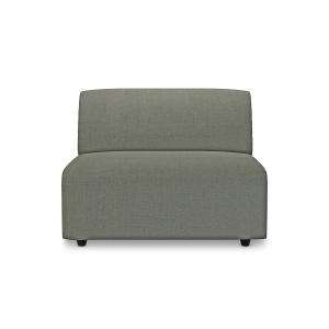 Canapea modulara verde army din textil 89 cm Jax Middle HKliving