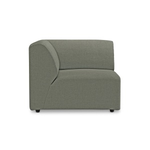 Canapea modulara verde army din textil 94 cm Jax Left End HKliving