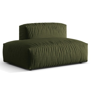 Canapea modulara verde din textil pentru 1 persoana Martina L Micadoni