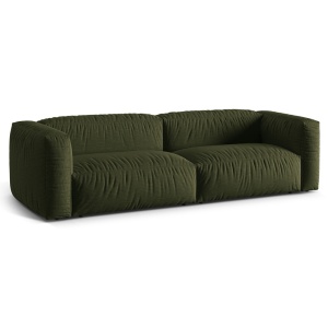 Canapea modulara verde din textil pentru 3 persoane Martina Micadoni