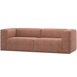 Canapea portocalie din textil pentru 5 persoane Bean Woood