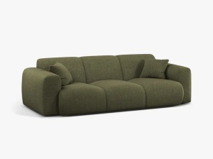 Canapea verde din textil pentru 3 persoane Molino Eden Micadoni