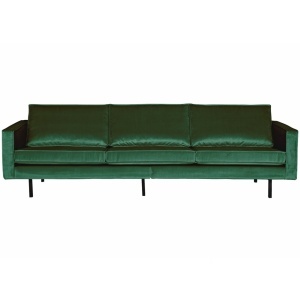 Canapea verde padure din catifea pentru 3 persoane Rodeo Woood