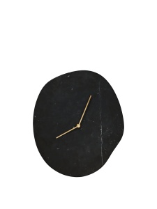 Ceas de perete negru din marmura 28x33 cm Melt Ferm Living