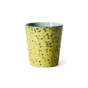 Ceasca galbena din ceramica 230 ml 70s ceramics Corn HKliving