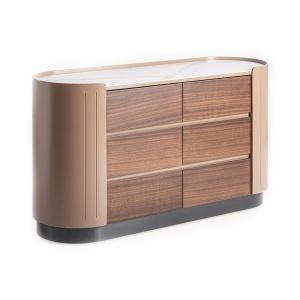 Comoda maro/alba 140 cm Soaza Vical Home