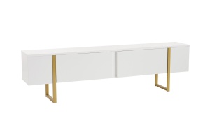 Comoda TV alba/aurie 180 cm Serenity Nordure