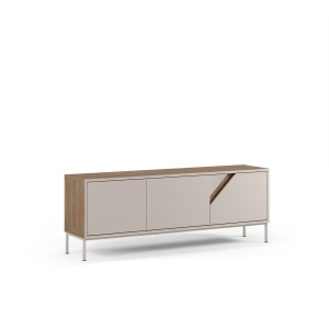 Comoda TV crem/maro din metal 150 cm Lilou The Home Collection