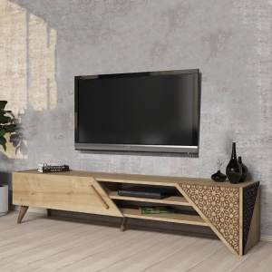 Comoda TV maro deschis 180 cm Beril The Home Collection