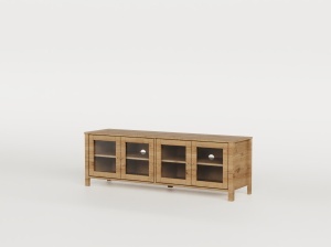 Comoda TV maro din lemn 150 cm Alessandra The Home Collection