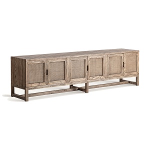 Comoda TV maro din lemn 220 cm Byremo Vical Home