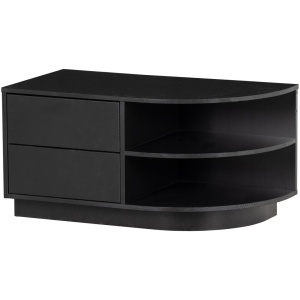 Comoda TV neagra din lemn 78 cm Finca Right Woood