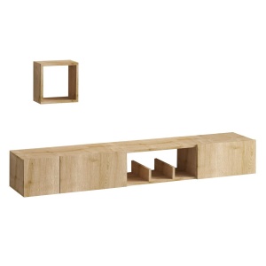 Comoda TV si raft maro stejar Avior The Home Collection