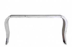 Consola alba din lemn 162 cm Old White Versmissen