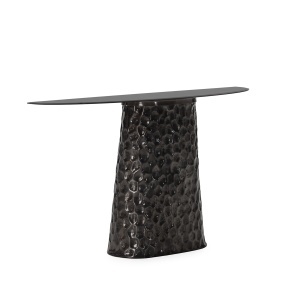 Consola neagra din metal 135 cm Alan Thai Natura