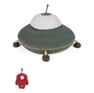 Cos cu capac multicolor din fibre Ufo Lorena Canals