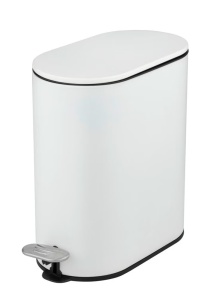 Cos de gunoi alb din metal 5 L Collungo Wenko